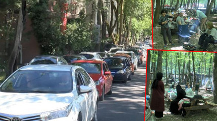 İstanbullular Belgrad Ormanına akın etti Dikkat çeken kalabalık
