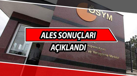 ALES sonuçları sorgulama ekranı osym gov trde erişimde ÖSYM 2021 ALES sınav sonuçlarını açıkladı
