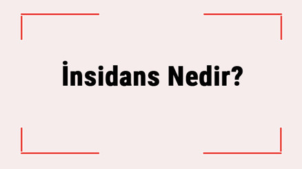 İnsidans Nedir İnsidans Hesaplama Nasıl Yapılır İnsidans Hızı Formülü