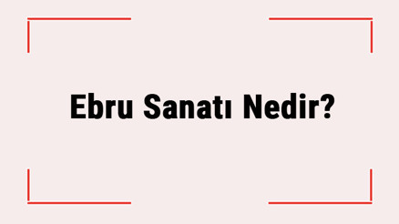 Ebru Sanatı Nedir Ne Zaman Ortaya Çıkmıştır Ebru Nasıl Yapılır
