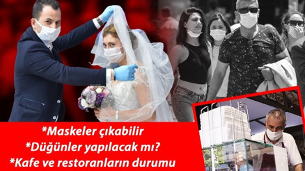 Son dakika haberler: 1 Haziran normalleşme planı nasıl olacak Düğünler yapılacak mı.. Maskeler çıkıyor mu İşte masadaki konular...