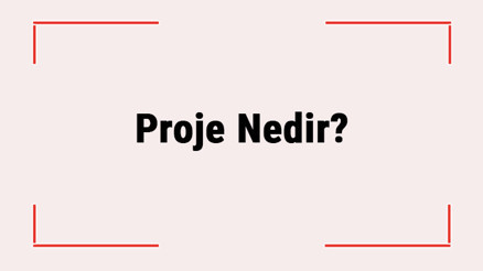 Proje Nedir Projenin Tanımı Nedir