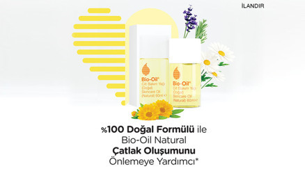 Yüzde Yüz Doğal Bitkisel Yağlar ile Bio Oil Natural Çatlaklara Son Veriyor Yüzde Yüz Doğal Bitkisel Yağlar ile Bio Oil Natural Çatlaklara Son Veriyor
