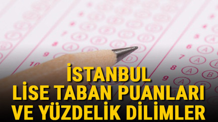 İstanbul lise taban puanları 2021 İstanbul Anadolu, İmam Hatip, Fen Lisesi LGS yüzdelik dilimleri ve taban puanları bilgileri