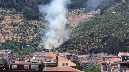 Spil Dağında orman yangını