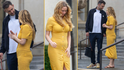 Jennifer Lawrenceın kıyafet tercihi olay oldu: Elbise dar geldi