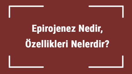 Epirojenez Nedir, Özellikleri Nelerdir Epirojenez Nasıl Oluşur Epirojenez Örnekleri Ve Nedenleri