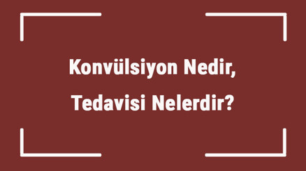 Konvülsiyon Nedir, Tedavisi Nelerdir Bebeklerde Ateşli Havale Belirtileri Nelerdir Konvülsiyon Nedir, Tedavisi Nelerdir Bebeklerde Ateşli Havale Belirtileri Nelerdir