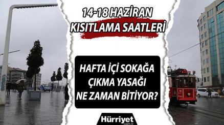 Hafta içi sokağa çıkma yasağı saatleri neleri kaçta başlıyor 17-18 Haziran hafta içi sokağa çıkma yasağı ne zaman İşte kısıtlama saatleri