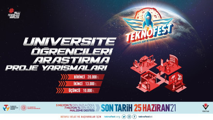 Üniversite Öğrencileri Araştırma Proje Yarışmaları başvuruları devam ediyor