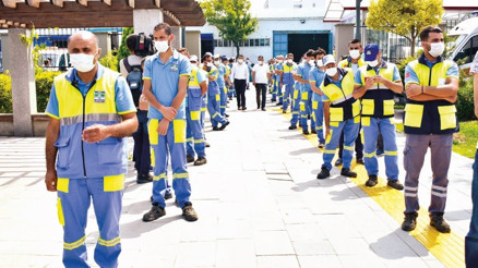 İşçilere aşı çadırı