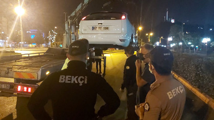 Denetimde polislere hakaret eden kişi gözaltına alındı