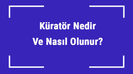 Küratör Nedir Ve Nasıl Olunur Küratör Ne İşe Yapar Küratör Nedir Ve Nasıl Olunur Küratör Ne İşe Yapar