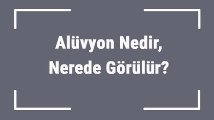 Alüvyon Nedir, Nerede Görülür Coğrafyada Alüvyon Toprak Ve Zemin Nedir Alüvyon Nedir, Nerede Görülür Coğrafyada Alüvyon Toprak Ve Zemin Nedir