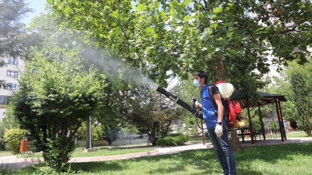 Etimesgut’ta ilaçlama devam ediyor
