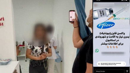 Şok iddia: Şişlide bir seyahat acentası İranlı turistlere 2 bin 700 lira karşılığında BionTech aşısı yaptırıyor Şok iddia: Şişlide bir seyahat acentası İranlı turistlere 2 bin 700 lira karşılığında BionTech aşısı yaptırıyor