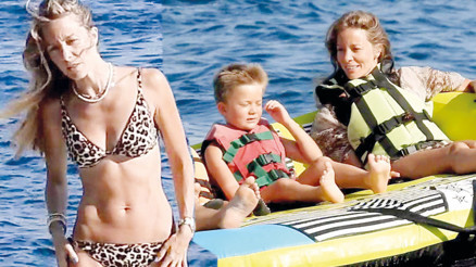 Bade İşçil tatilde: Çocuklar gibi eğlendi