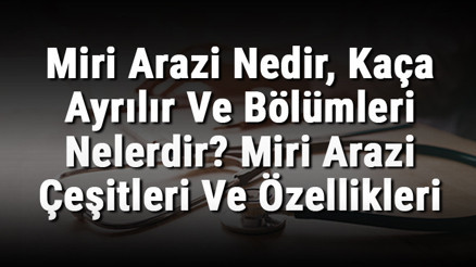 Miri Arazi Nedir, Kaça Ayrılır Ve Bölümleri Nelerdir Miri Arazi Çeşitleri Ve Özellikleri
