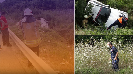 Şile yolunda trafik kazası: Seferber olup yaralı aradılar Şile yolunda trafik kazası: Seferber olup yaralı aradılar