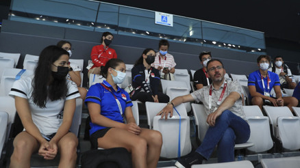 Gençlik ve Spor Bakanı Kasapoğlu, milli yüzücülerle bir araya geldi