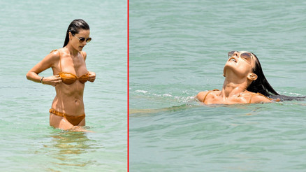 Alessandra Ambrosio tatile memleketine gitti