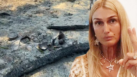 Tuğba Özay yangın sonrası Manavgatta... Eleştirilere cevap verdi:  Daha fazla acı çekmemi istediniz
