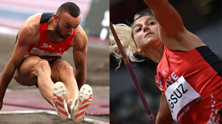 Tokyo 2020de üç adım atlamada Necati Er, ciritte ise Eda Tugsuz finalde