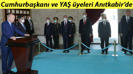 Son dakika... Cumhurbaşkanı Erdoğan ve YAŞ üyeleri Anıtkabirde... Milletimize güven aşılamaya devam ediyoruz Son dakika... Cumhurbaşkanı Erdoğan ve YAŞ üyeleri Anıtkabirde... Milletimize güven aşılamaya devam ediyoruz