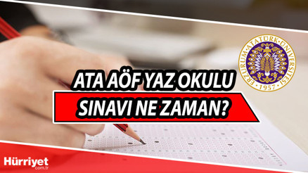 ATA AÖF yaz okulu sınavı ne zaman Sınav yüz yüze mi yapılacak 2021 ATA AÖF yaz okulu sınav tarihi açıklandı