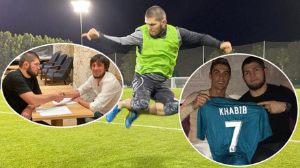 Khabib Nurmagomedov futbolculuk hayaline kavuşuyor