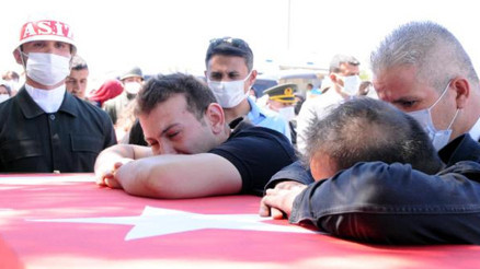 Şehit astsubay Yılmaz Tuncer son yolculuğuna uğurlandı