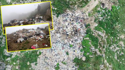 Gümüşhanede Taşköprü Yaylası çöplüğe döndü