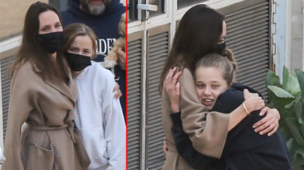 Yıllar önce önlem olarak iki göğsünü de aldırmıştı:  Angelina Jolieyi hastane kapısında çocukları böyle karşıladı