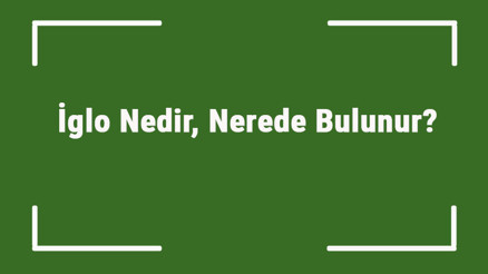 İglo Nedir, Nerede Bulunur İglo Nasıl Ve Neyden Yapılır İglo Nedir, Nerede Bulunur İglo Nasıl Ve Neyden Yapılır