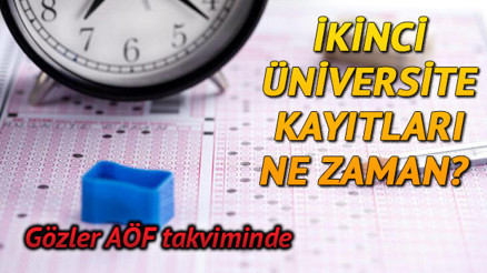 2021 Anadolu Üniversitesi ikinci üniversite başvuru ve kayıt ekranı: AÖF ikinci üniversite kayıtları ne zaman