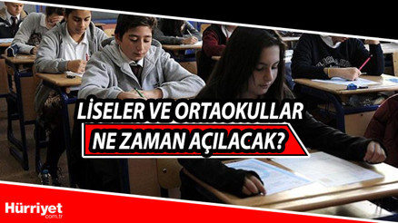 Liseler ve ortaokullar ne zaman açılacak İşte 2021-2022 eğitim takvimi ile ortaokul ve liselerin yüz yüze açılış tarihi
