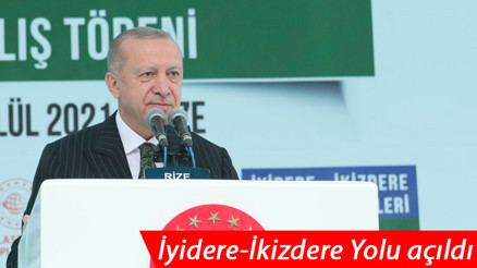 İyidere-İkizdere yolu açıldı Cumhurbaşkanı Erdoğan: Siz bu milletin önünü kesemezsiniz