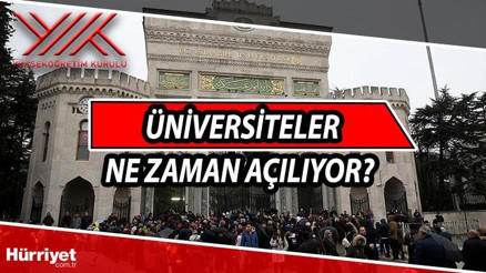 Üniversiteler ne zaman açılacak Yüz yüze eğitim tarihi belli oldu 2021-2022 akademik takvim