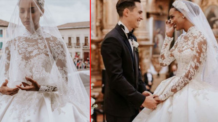 Top model Jasmine Tookes ile Snapchatin yöneticilerinden Juan David Borrero peri masalı gibi bir düğünle evlendi: Düğün damadın memleketinde