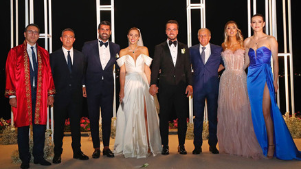 Fenerbahçeli Melih Mahmutoğlu dünyaevine girdi Obradovic, Eda Erdem Dündar, Volkan Demirel...