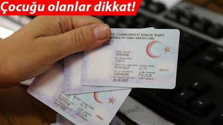 15 yaş altı çocukların kimlik kartı başvuruları e-devlet üzerinden yapılacak