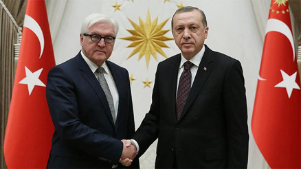 Son dakika... Cumhurbaşkanı Erdoğan, Almanya Cumhurbaşkanı ile görüştü