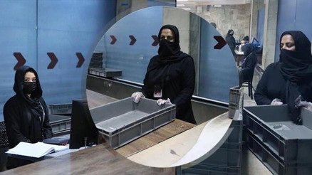 Taliban’ın kontrolündeki Kabil havaalanında kadın personel işlerine geri döndü