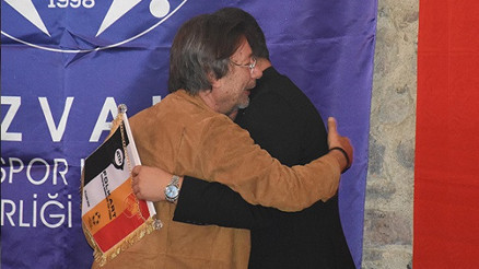 İzmirde derbi öncesi büyük buluşma Göztepe ve Altay başkanları...