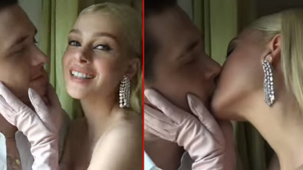 Gidip evinizde öpüşün: Brooklyn Beckham ile nişanlısı Nicola Anne Peltzin videosu hayranlarını ikiye böldü