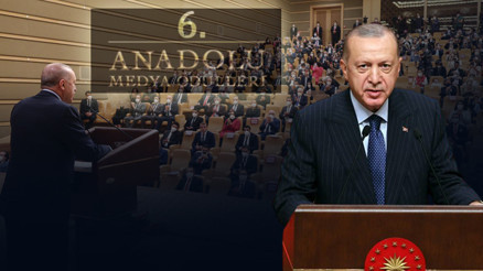 Son dakika haberi: 6. Anadolu Medya Ödülleri programı... Erdoğan: 2023 Türk milletinin yeniden şahlanışının sembolüdür