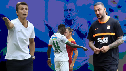 Son Dakika Haberi... Galatasaray-Alanyaspor maçında gerginlik Bülent Korkmaz ve Necati Ateş...
