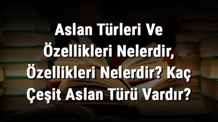 Aslan Türleri Ve Özellikleri Nelerdir, Özellikleri Nelerdir Kaç Çeşit Aslan Türü Vardır Aslan Türleri Ve Özellikleri Nelerdir, Özellikleri Nelerdir Kaç Çeşit Aslan Türü Vardır