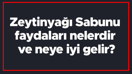 Zeytinyağı Sabunu faydaları nelerdir ve neye iyi gelir Zeytinyağı Sabununun saça, yüze ve cilde faydaları