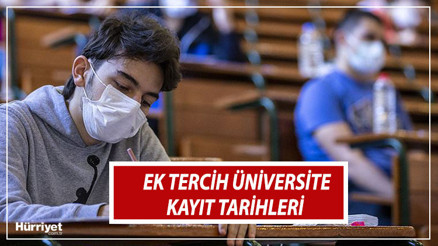 Ek tercih üniversite kayıtları ne zaman 2021 YKS ek tercih üniversite kayıt belgeleri ve tarihleri